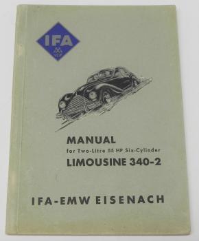 Betriebsanleitung IFA EMW Limousine 340-2 - englisch