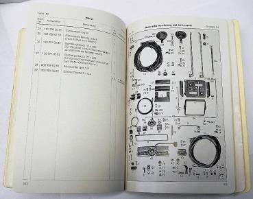 Ersatzteilkatalog / Ersatzteilliste für MERCEDES-BENZ TYP 180 (W120) - 1953
