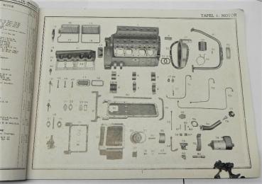 Ersatzteilkatalog / Ersatzteilliste für Einheits-Fahrgestell für m. PKW mit Horch-Motor-Getriebe-Block (Wehrmacht) - HORCH 901 - März 1937