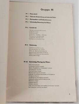Reparaturhandbuch / Werkstatthandbuch / Reparaturanleitung - GLAS Motoren - 1 Ltr - Typ: Glas 100 und 1,2 Ltr - Typ: GLAS 120 - 1963