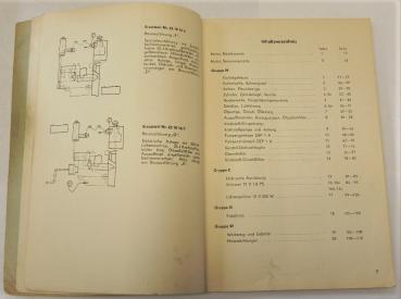 Ersatzteilkatalog / Ersatzteilliste für ROBUR Motor 1NVD12,5 SL - Ausgabe 1965