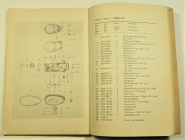 Ersatzteilkatalog SIMSON - MOKRAD Sperber - SR 4-3 - Ausgabe 1970