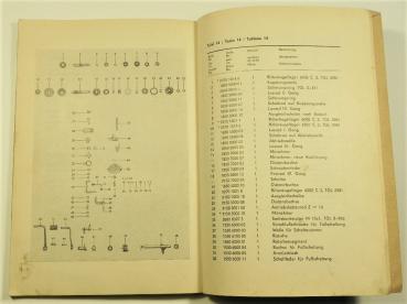 Ersatzteilkatalog SIMSON - MOKRAD Sperber - SR 4-3 - Ausgabe 1970