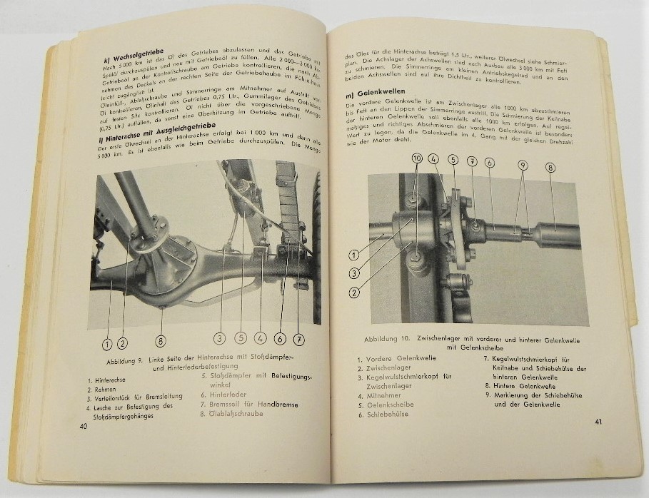 Moto-Classics - Kompetenz für Ihren Oldtimer - Betriebsanleitung Framo V 901  - ca. 1952