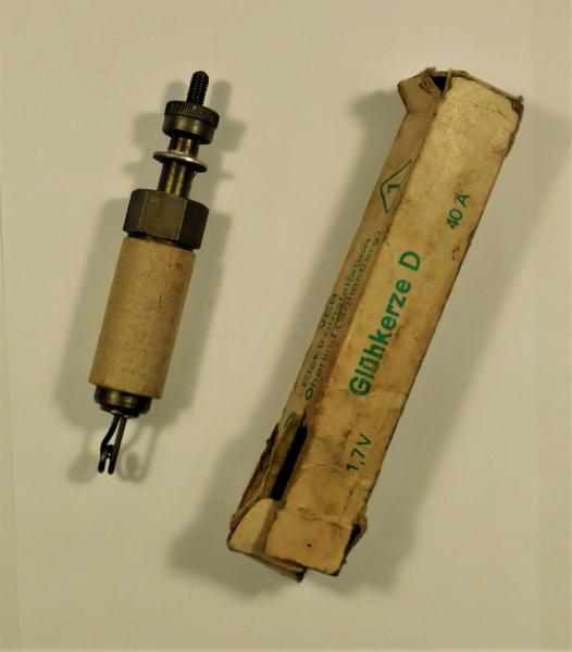 Glühkerze D (neue Bezeichnung MB 21) - 1,7V 40A - z.B. für Famulus luftgekühlt RS 14/30 und RS14/36 und T174