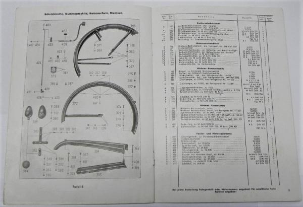 Ersatzteilkatalog TRIUMPH - TWN - BDG 125 - November 1950