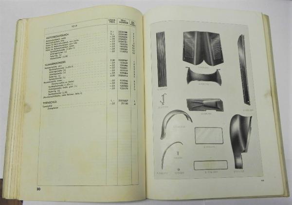Ersatzteilkatalog / Ersatzteilliste OPEL Blitz 2,6 Liter - Mail 1931