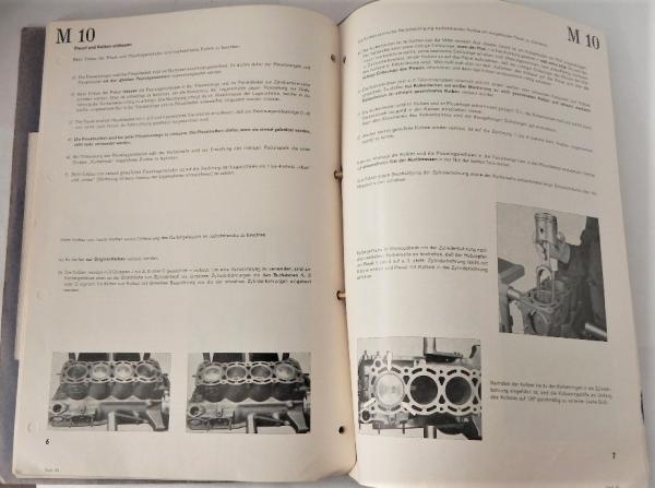Reparaturhandbuch / Werkstatthandbuch / Reparaturanleitung - GLAS Motoren - 1 Ltr - Typ: Glas 100 und 1,2 Ltr - Typ: GLAS 120 - 1963