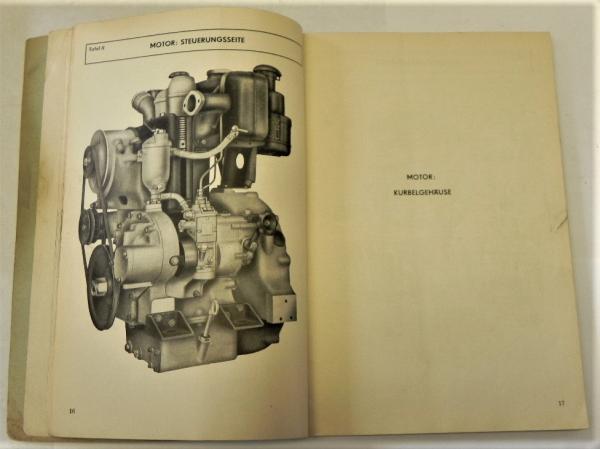 Ersatzteilkatalog / Ersatzteilliste für ROBUR Motor 1NVD12,5 SL - Ausgabe 1965