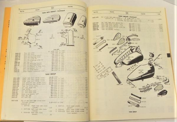 Ersatzteilkatalog HARLEY-DAVIDSON - 45 cu.in. - 750 ccm Modelle - Motorräder und Servi-Cars 1940-1950 - Ausgabe 1949