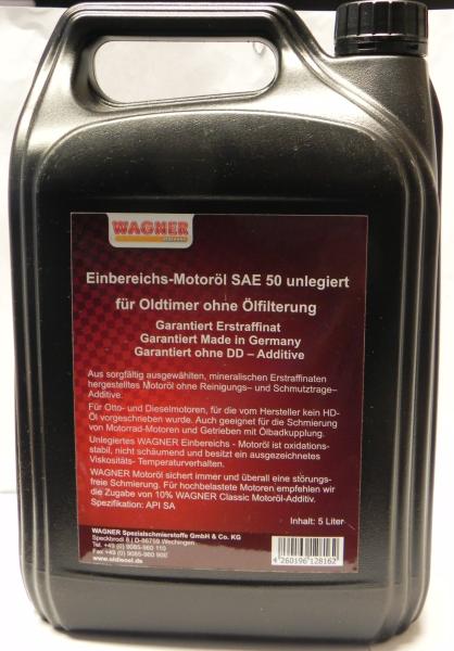 Motorenöl / Motoröl SAE 50 - unlegiert - API-SA